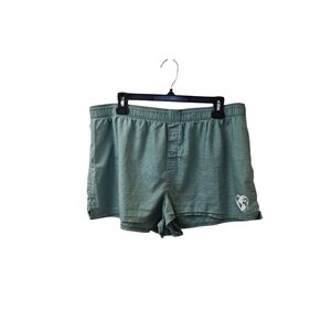 Victoria's Secret Pink Sleep Pajama Lounge Casual Boxer Shorts XL Green